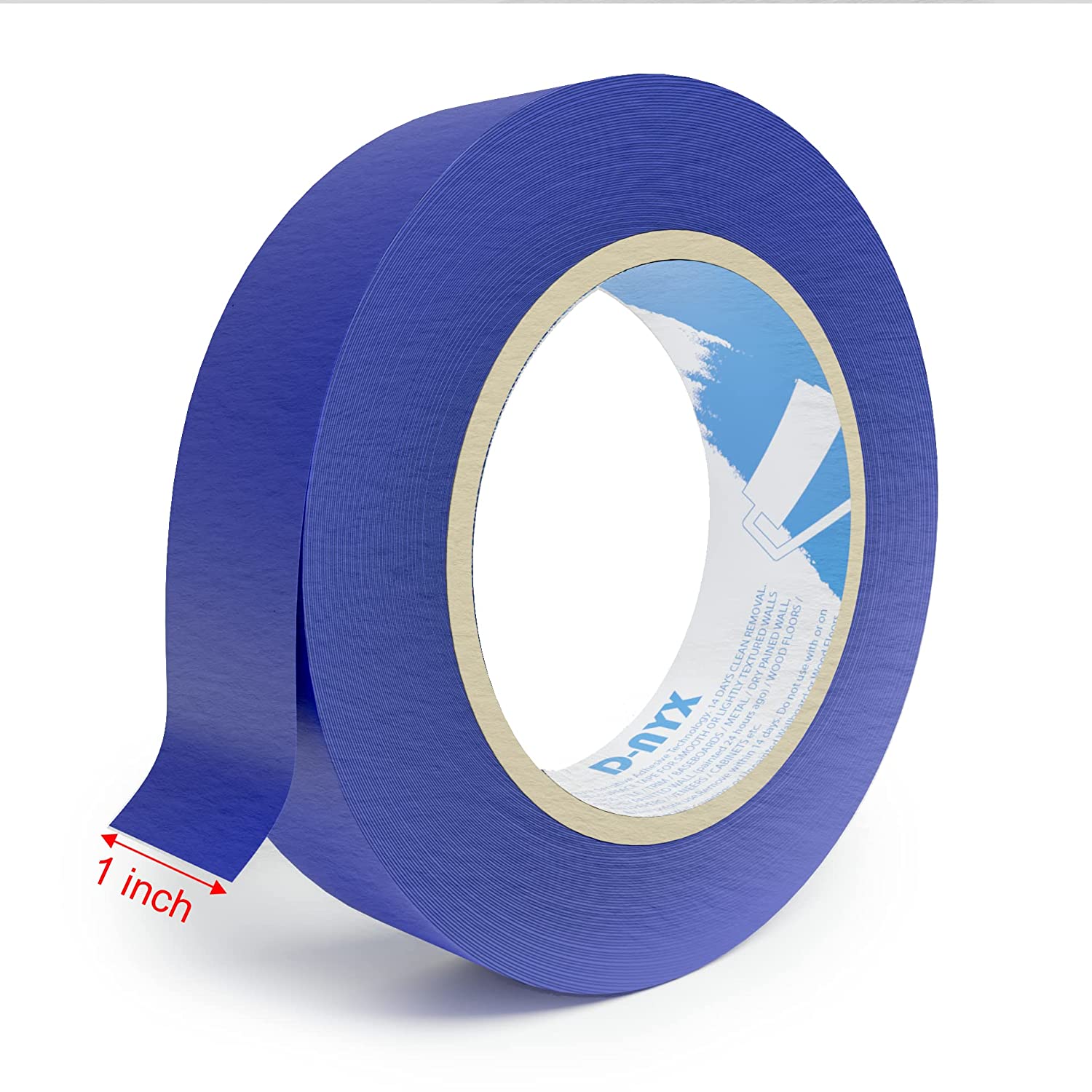 Painters Tape Adhesive Painting Tape 1.57 Inches x 21.87 Yards White 6 Pcs  - 4cm x 20m